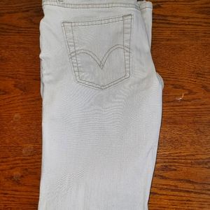 Tan Levi's 518 SuperLow Stretch Bootcut Jeans